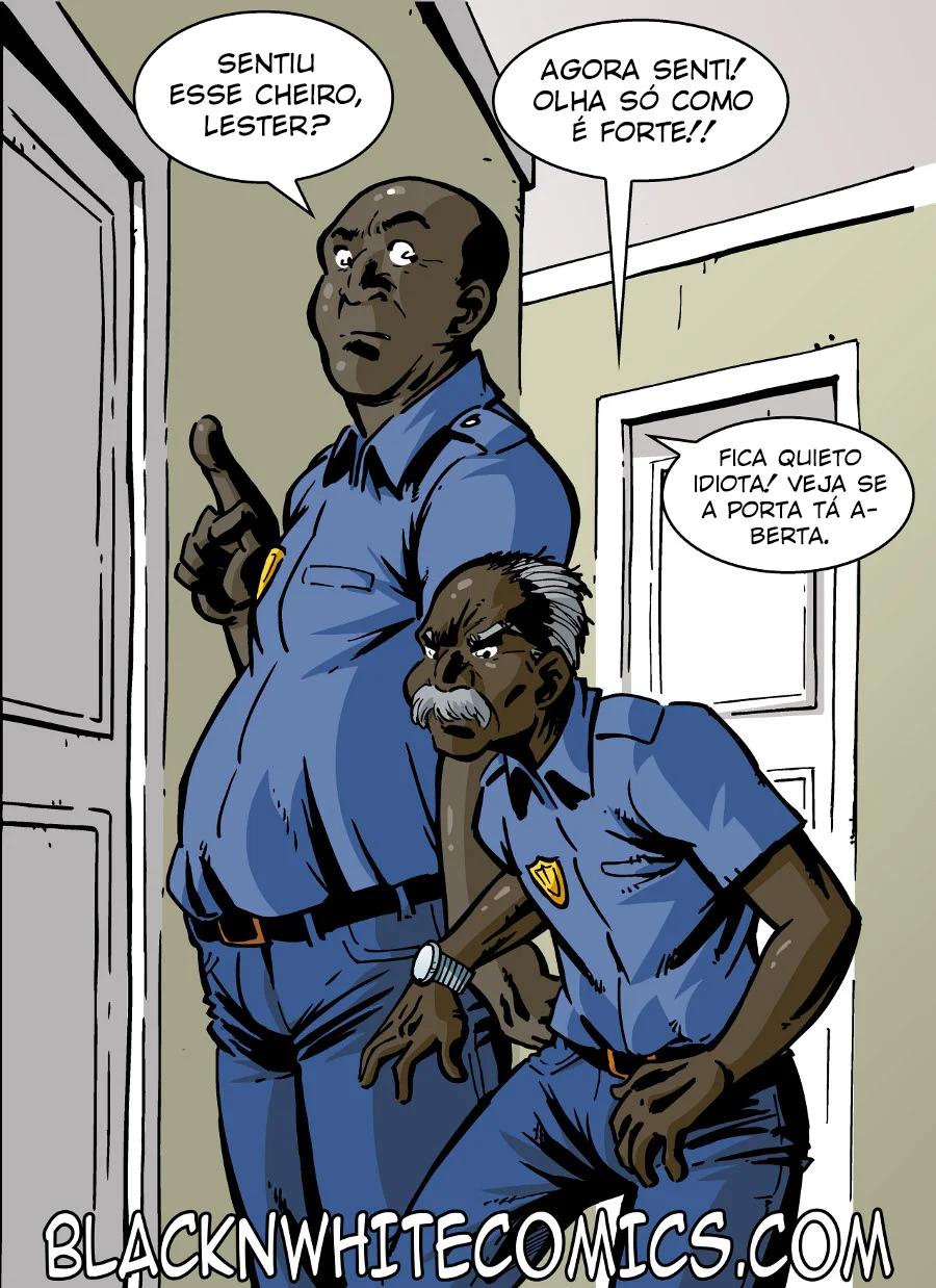 Dois policiais comendo estudantes – BlackNWhiteComics – Alta Qualidade - Traduzido