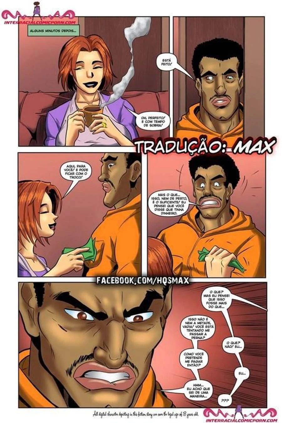 Dona de casa e o encanador negão – Hentai Interracial – PT Brasil