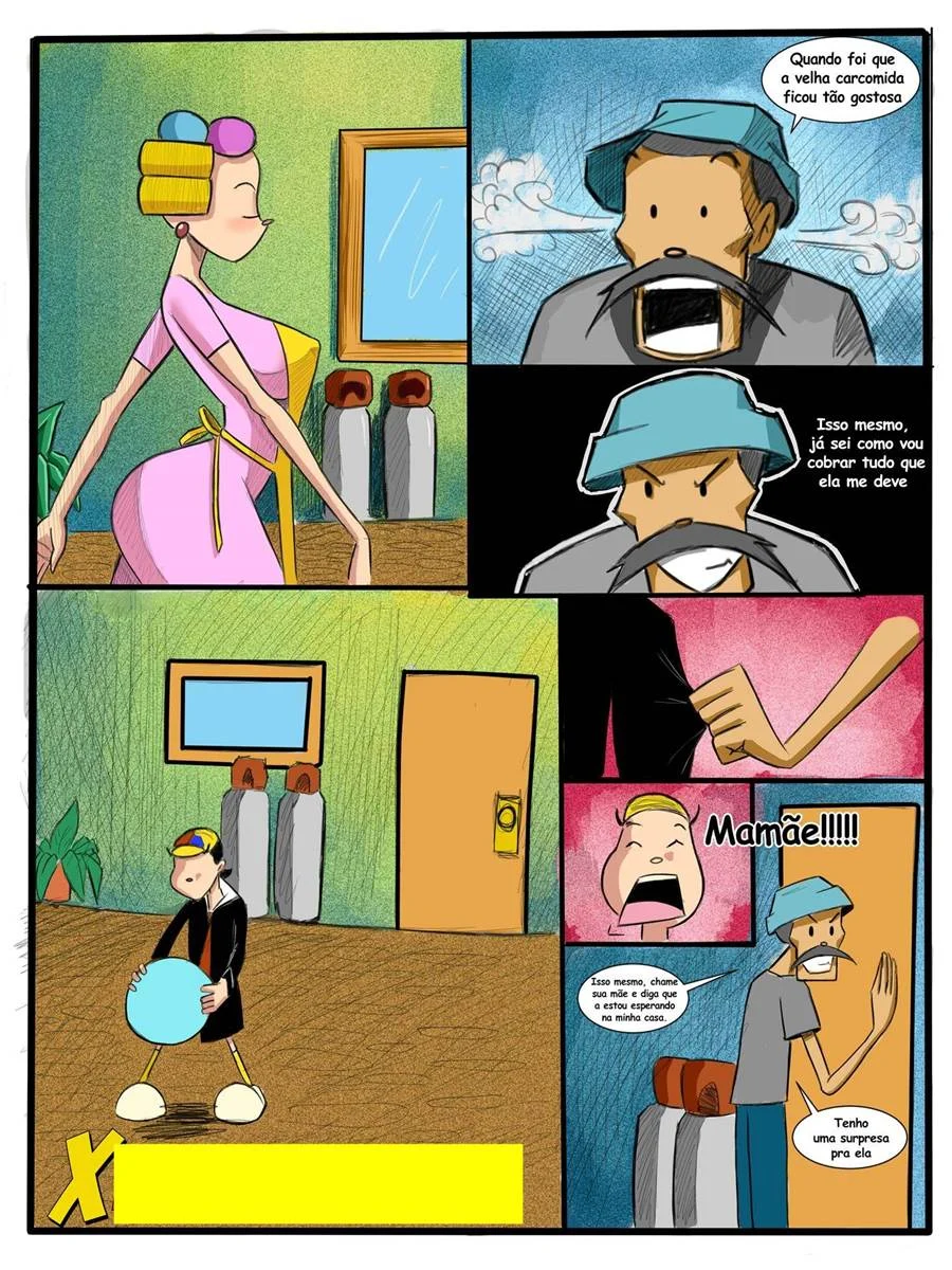 Dona Florinda pelada dando a buceta – Cartoon Pornô – PT-BR