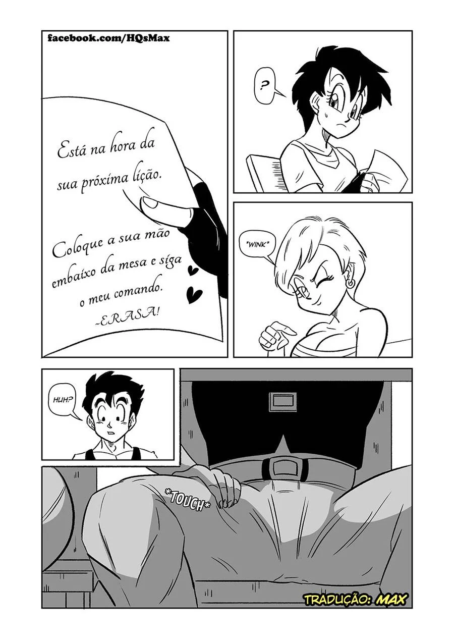 Dragon Ball After School Lessons – Hentai Preto e Branco – Português do Brasil