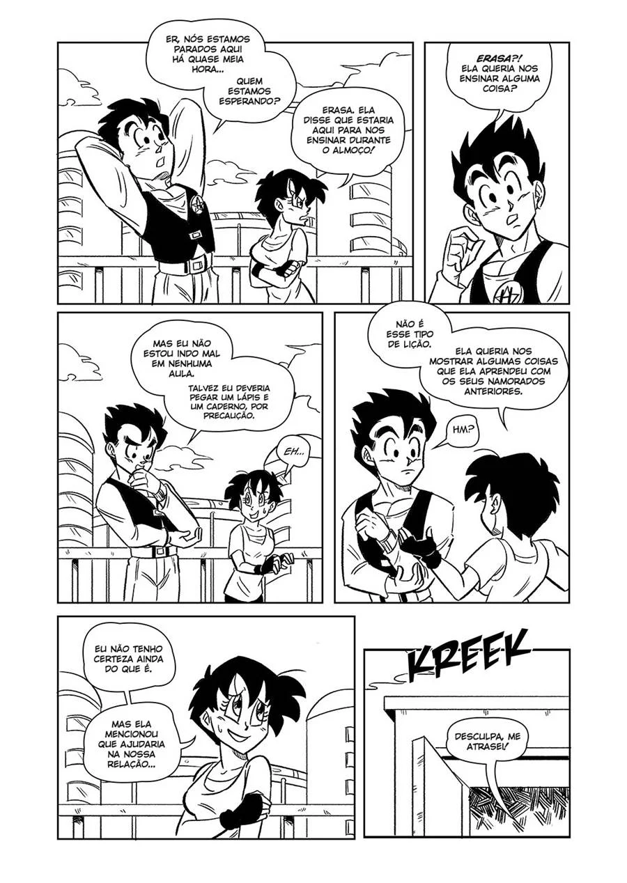 Dragon Ball After School Lessons – Hentai Preto e Branco – Português do Brasil