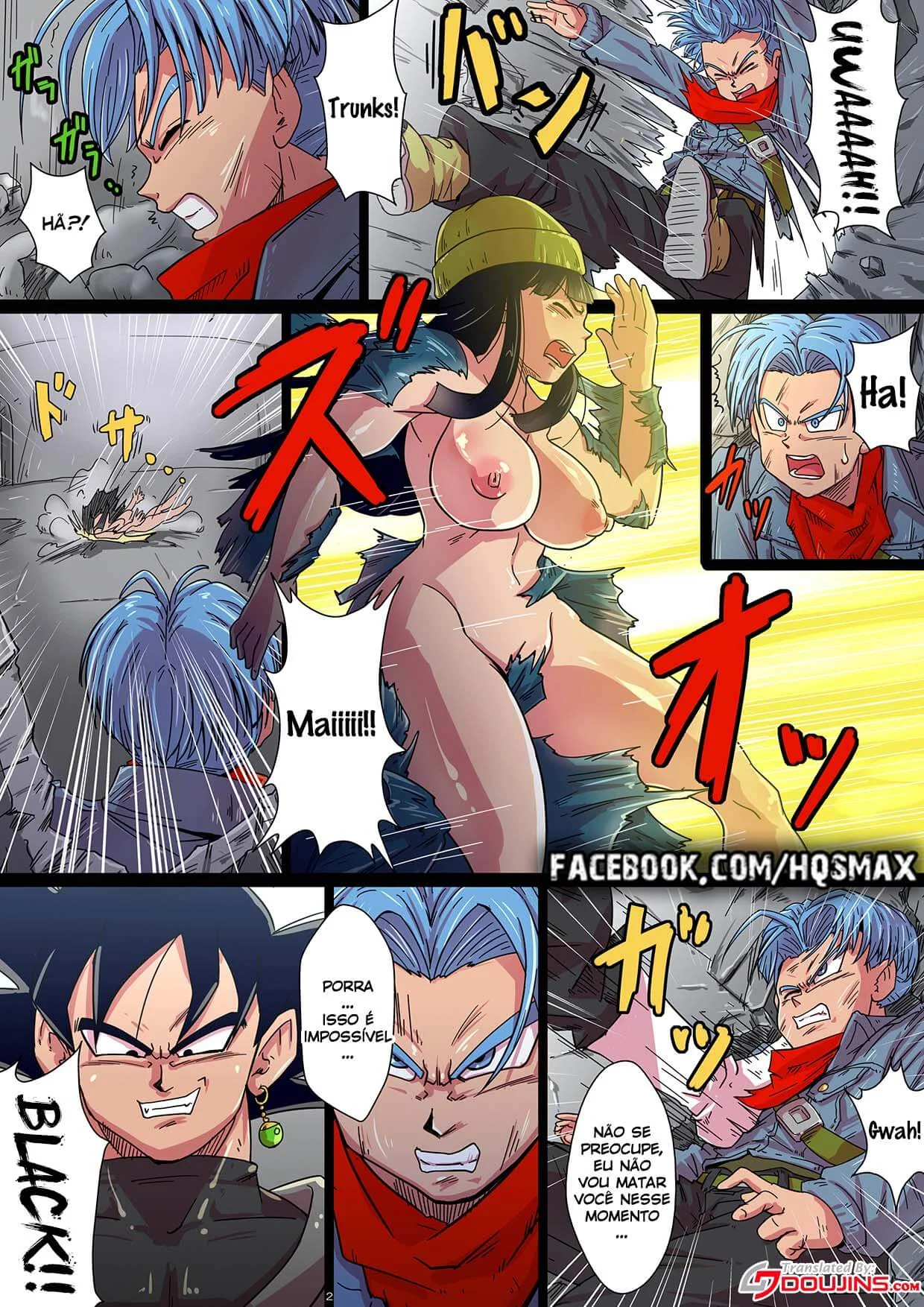 Dragon Ball quadrinhos eroticos: Trunks do futuro comendo Mai – Quadrinhos Pornô – Ler HQ Completo