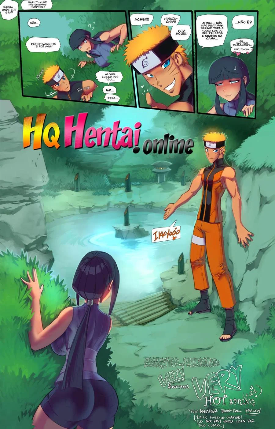 Dupla penetração anal na Hinata – Manga Hentai – Traduzido