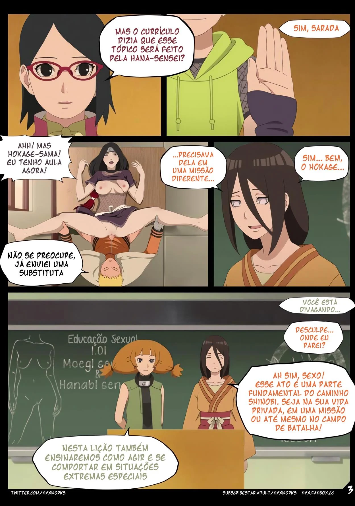 Educação sexual das kunoichis – Manga Hentai – Ler Hentai HQ