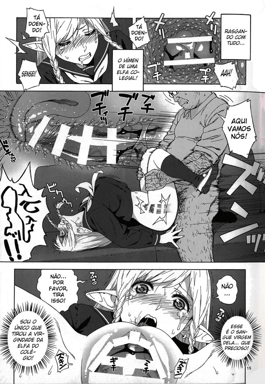 Elfa Estudante Hentai 01 – HQ De Sexo – Traduzido