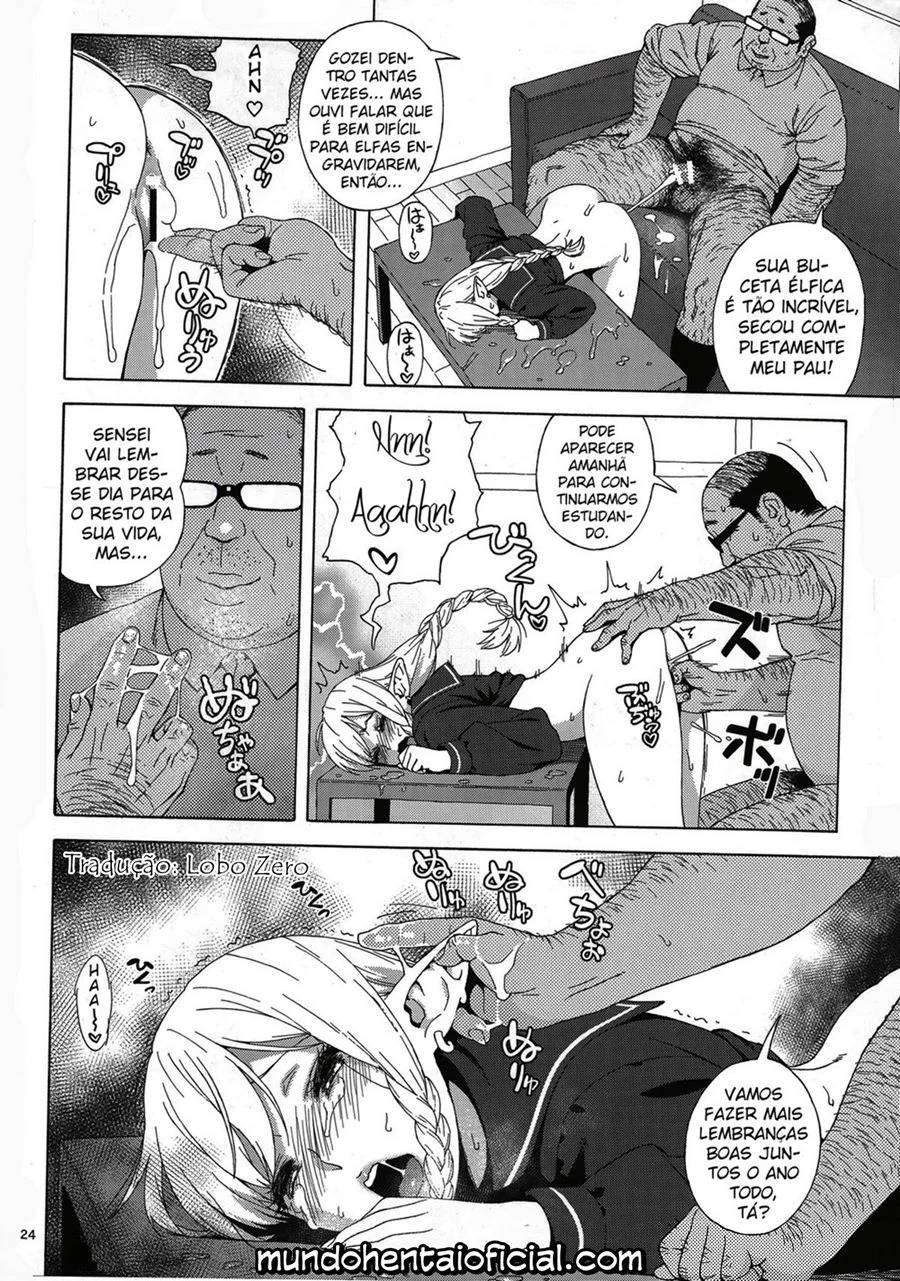 Elfa Estudante Hentai 01 – HQ De Sexo – Traduzido