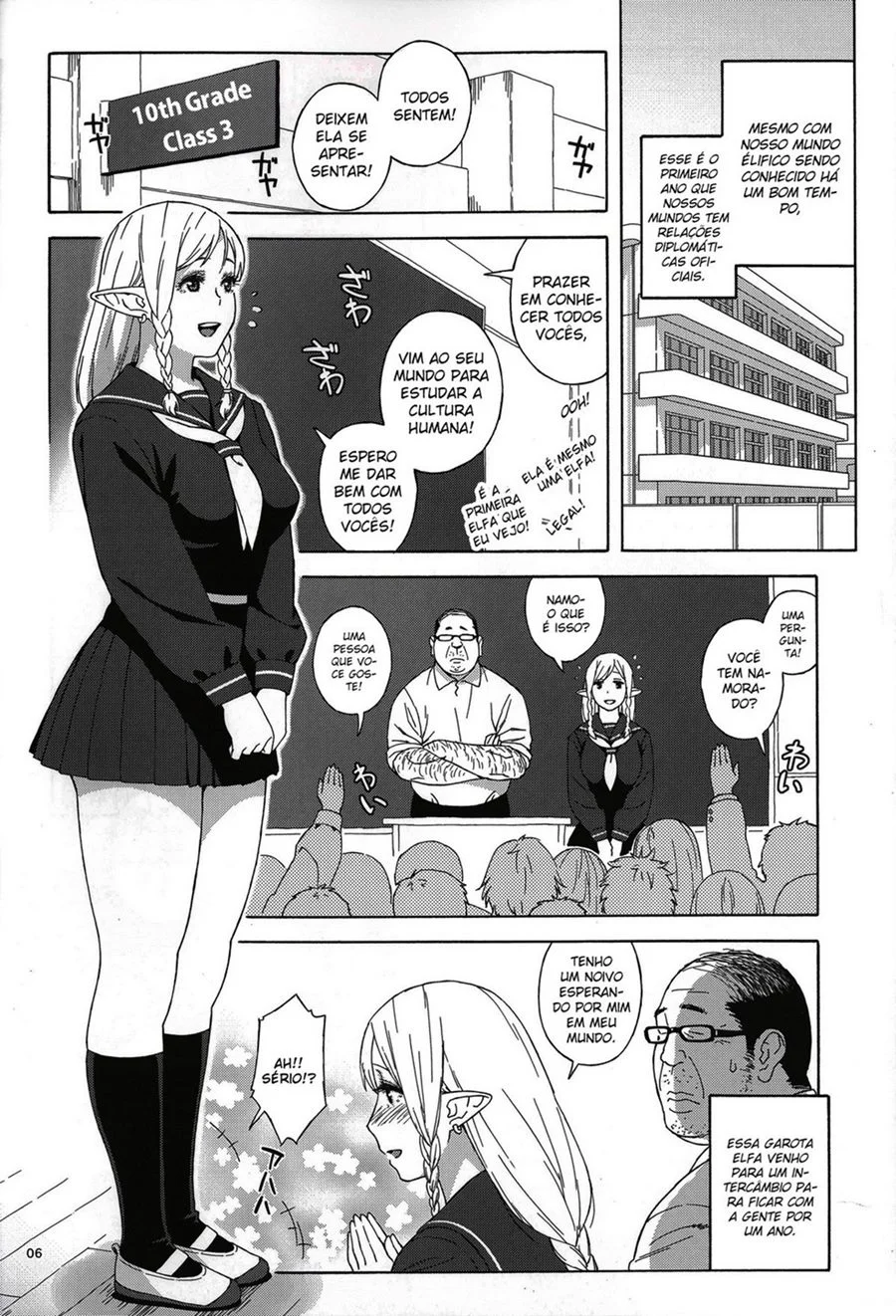 Elfa Estudante Hentai 01 – HQ De Sexo – Traduzido