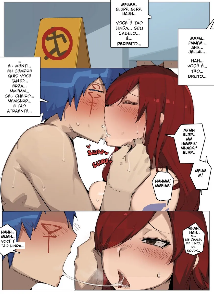 Elijahzx, Fairy Tail, Erza x Jellal – HQ De Sexo – Alta Qualidade - Traduzido