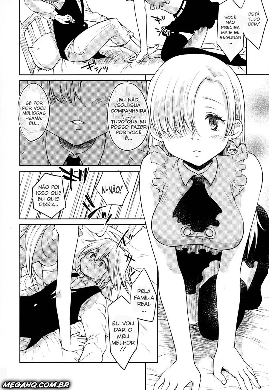 Elizabeth treinada para dar prazer – Hentai Preto e Branco – Quadrinho Original