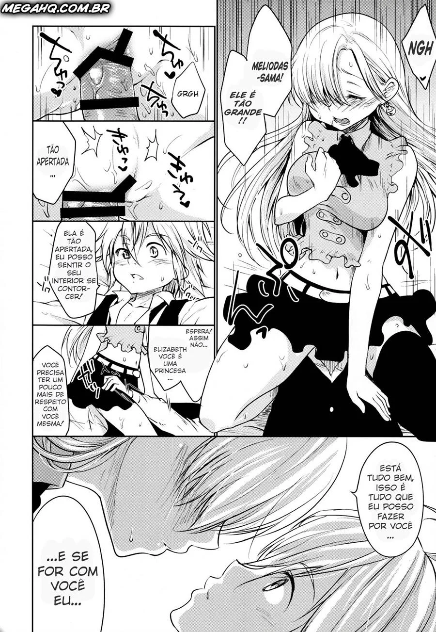 Elizabeth treinada para dar prazer – Hentai Preto e Branco – Quadrinho Original