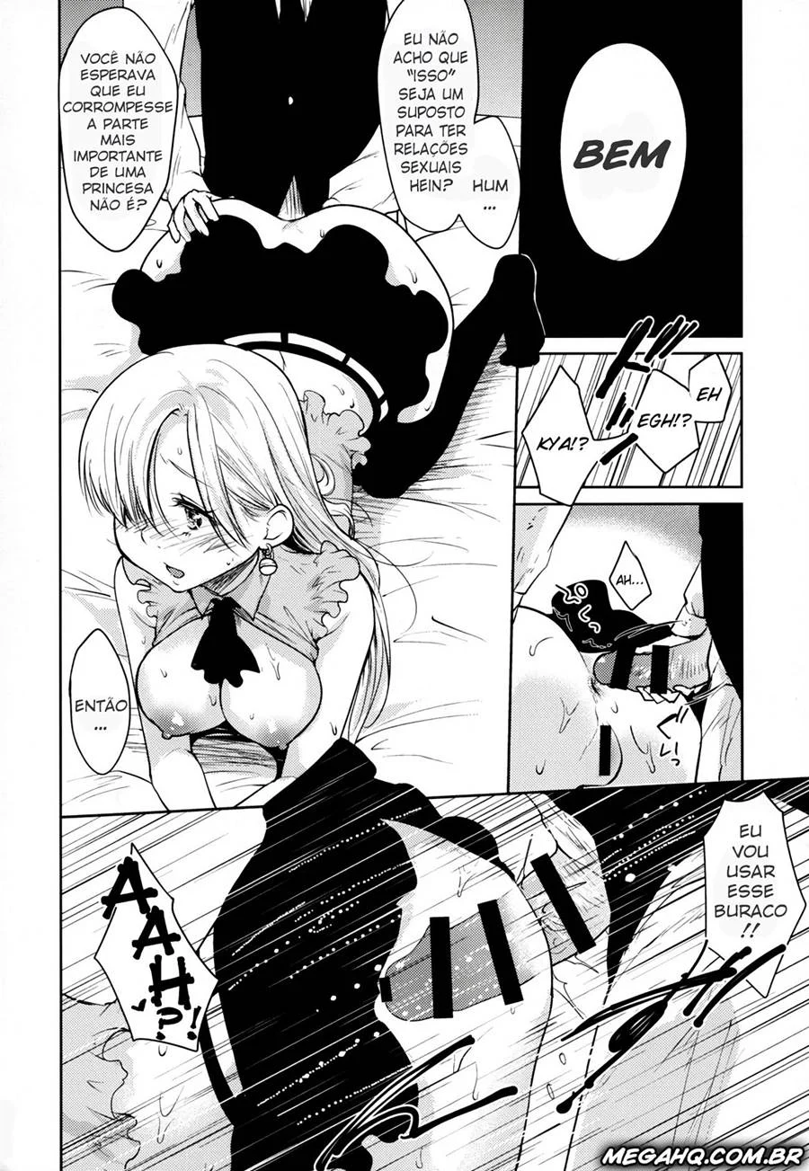 Elizabeth treinada para dar prazer – Hentai Preto e Branco – Quadrinho Original