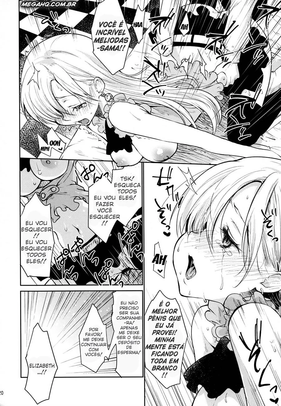 Elizabeth treinada para dar prazer – Hentai Preto e Branco – Quadrinho Original