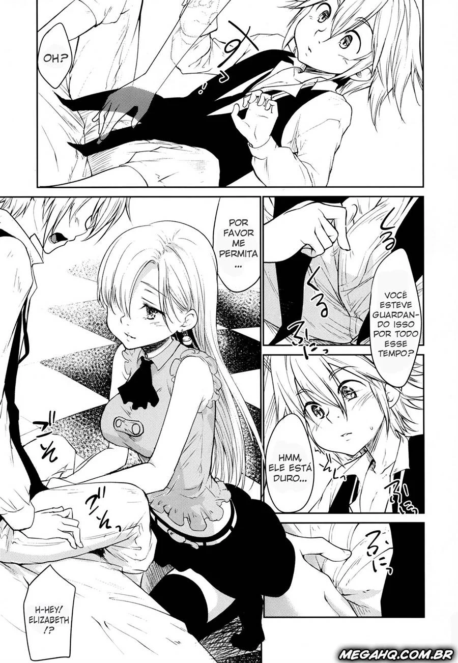 Elizabeth treinada para dar prazer – Hentai Preto e Branco – Quadrinho Original