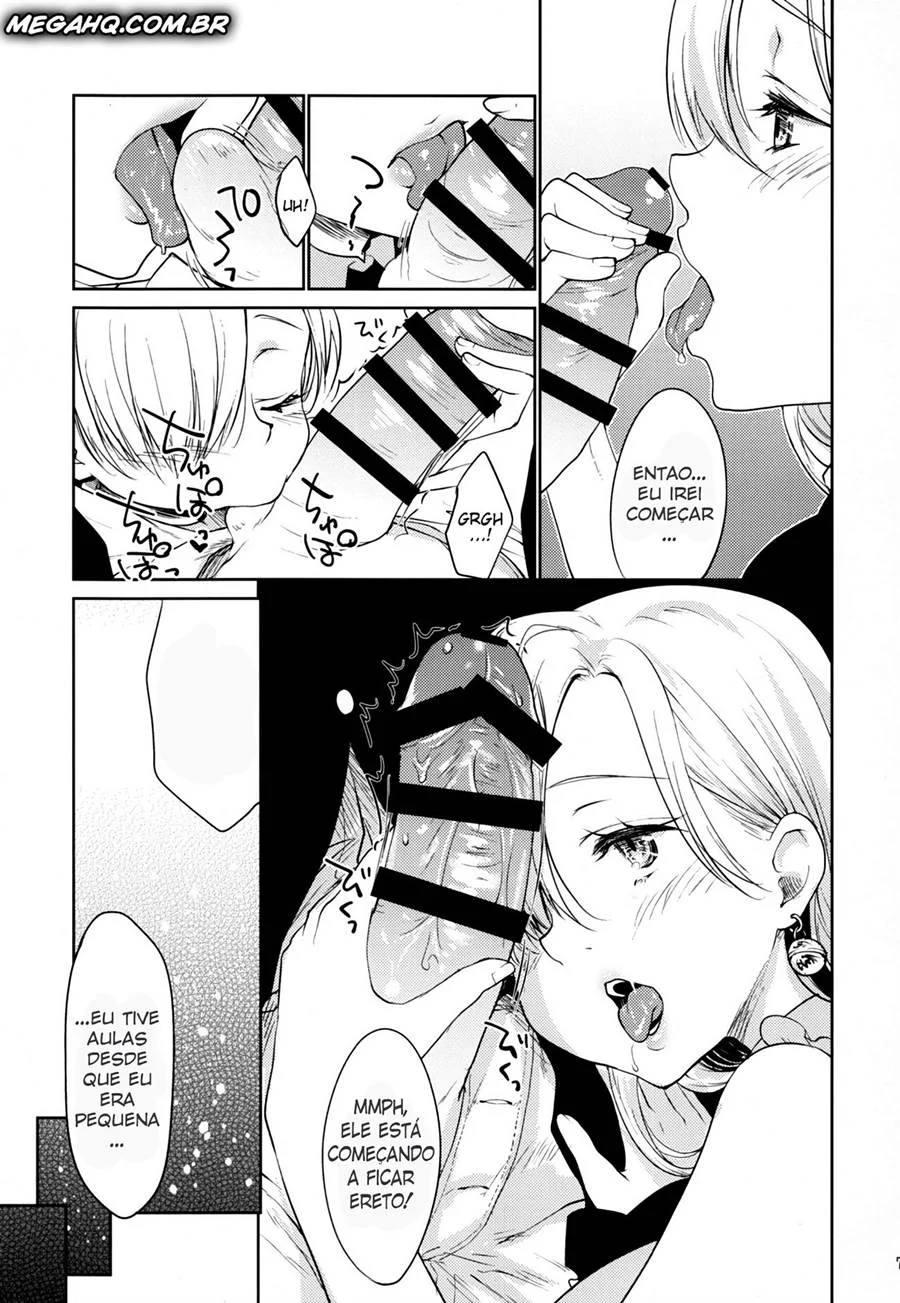 Elizabeth treinada para dar prazer – Hentai Preto e Branco – Quadrinho Original
