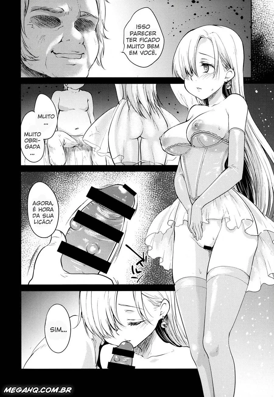 Elizabeth treinada para dar prazer – Hentai Preto e Branco – Quadrinho Original