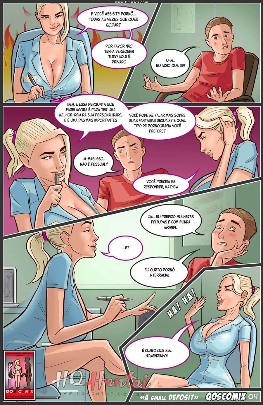 Enfermeira tarada – Gibi Pornô – Traduzido