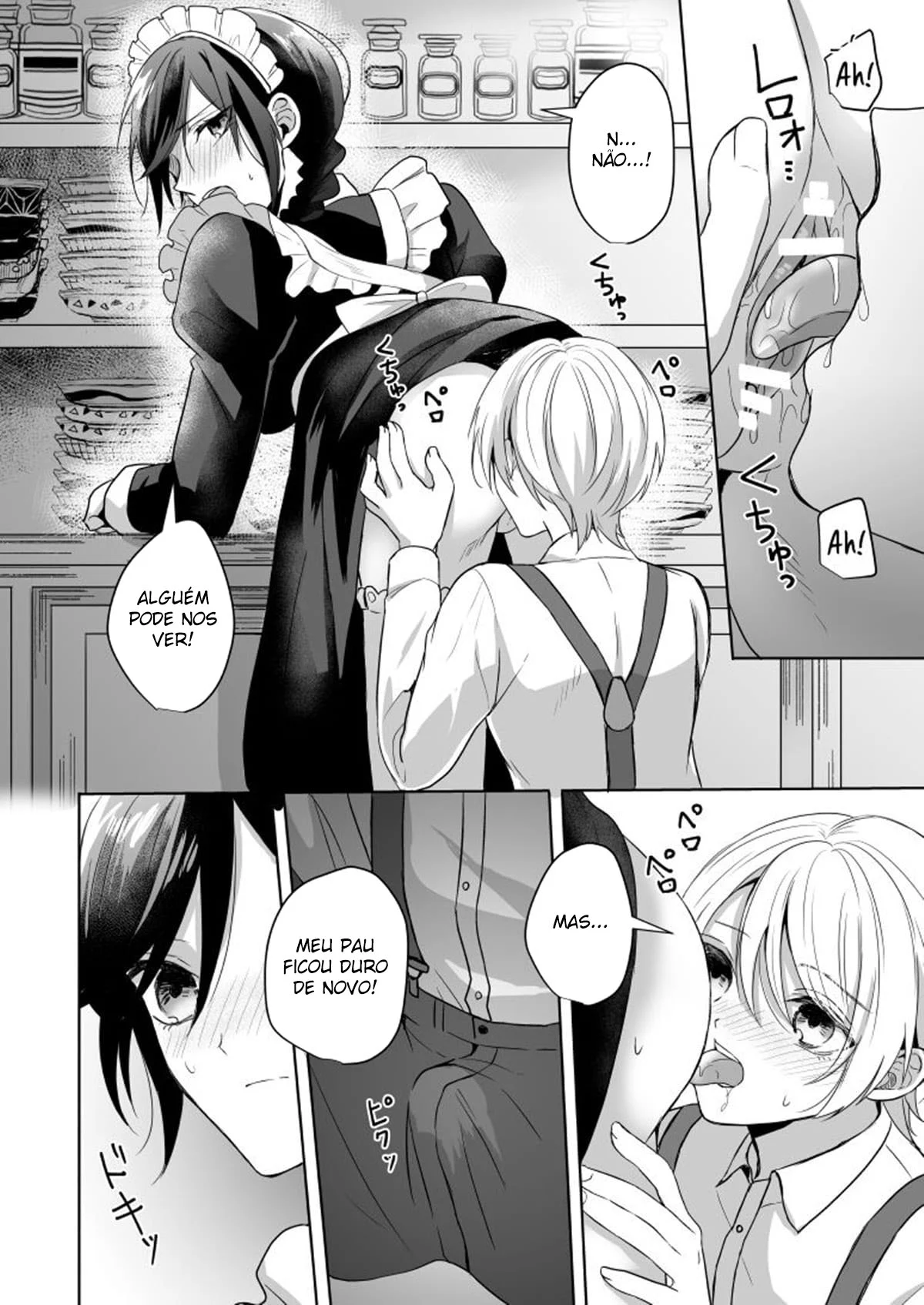 Engravidando a Empregada – Hentai Preto e Branco – PT-BR