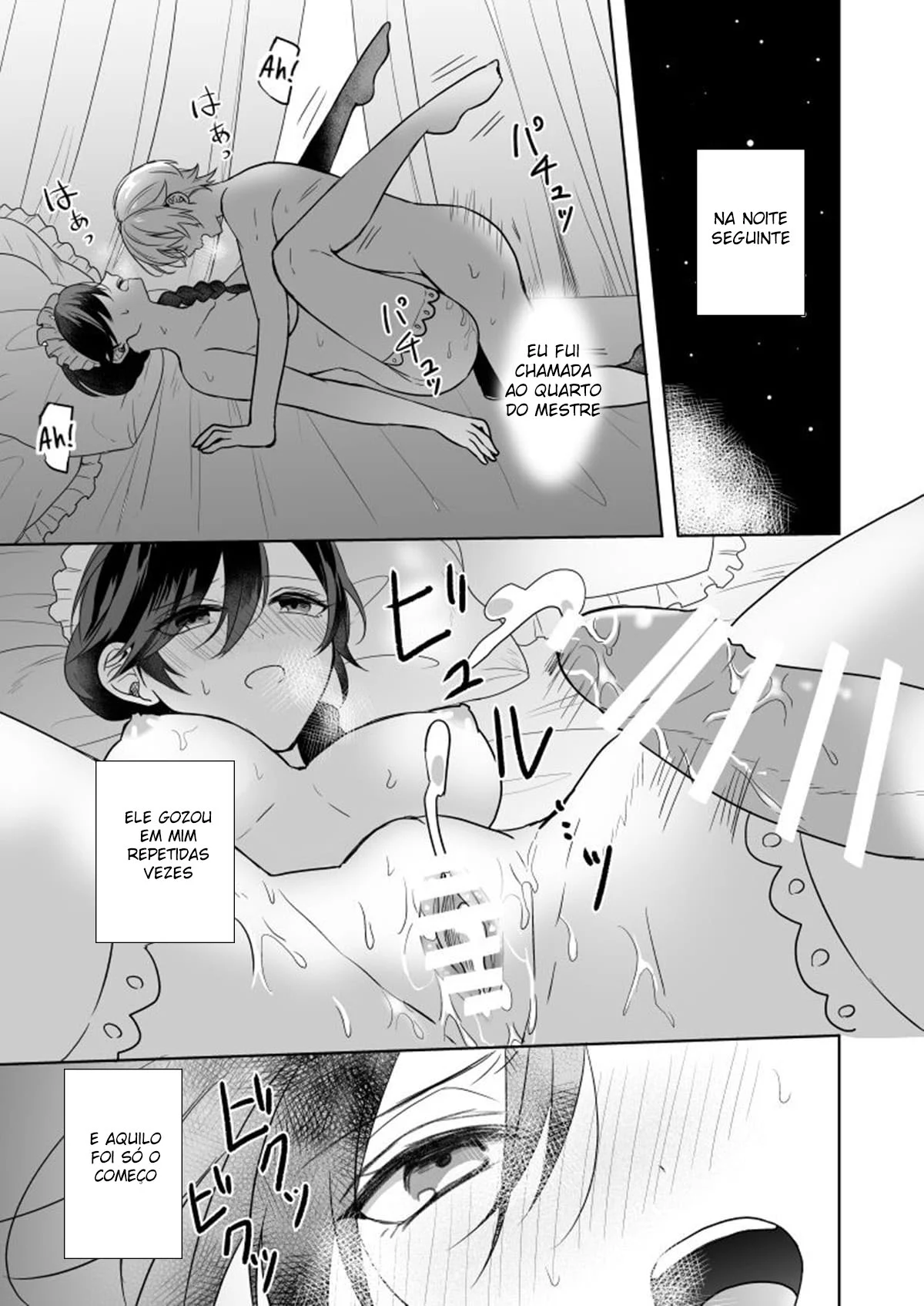 Engravidando a Empregada – Hentai Preto e Branco – PT-BR