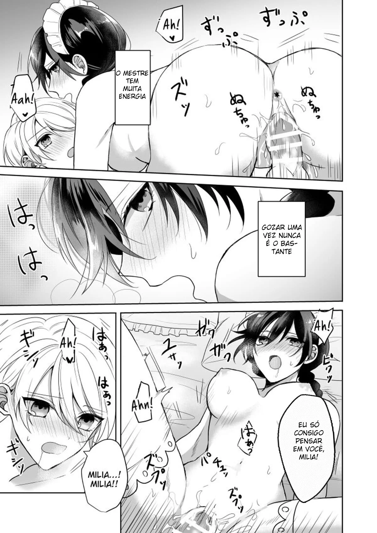 Engravidando a Empregada – Hentai Preto e Branco – PT-BR