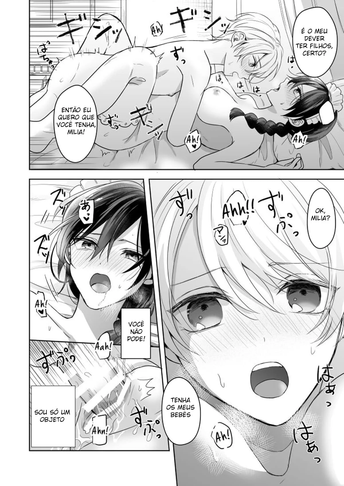 Engravidando a Empregada – Hentai Preto e Branco – PT-BR
