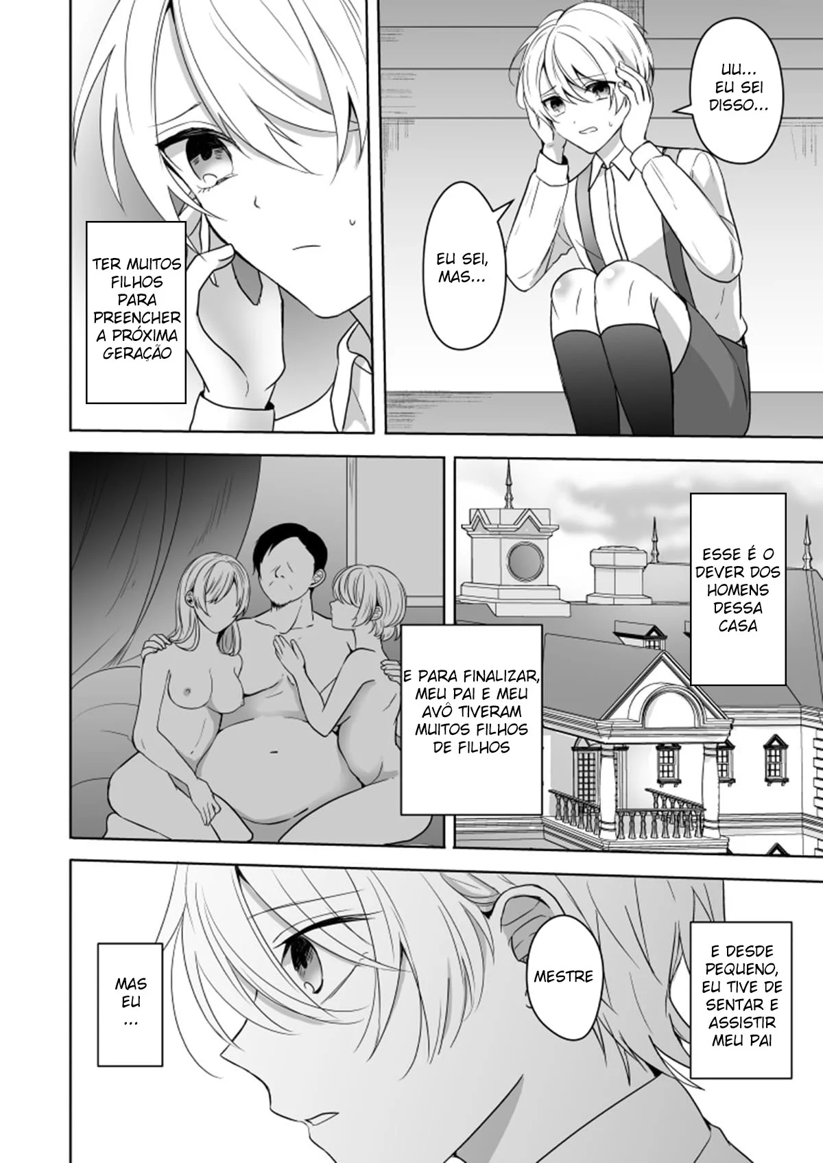 Engravidando a Empregada – Hentai Preto e Branco – PT-BR