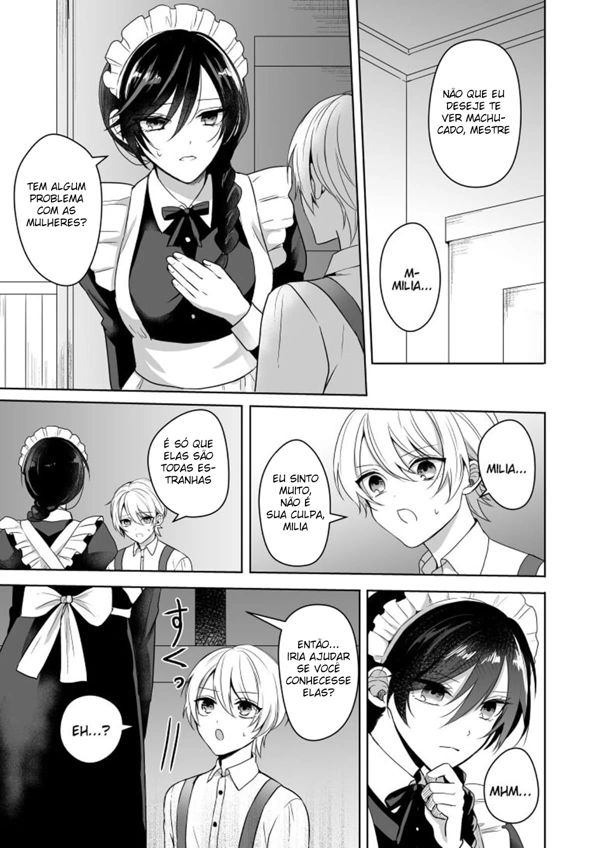 Engravidando a Empregada – Hentai Preto e Branco – PT-BR