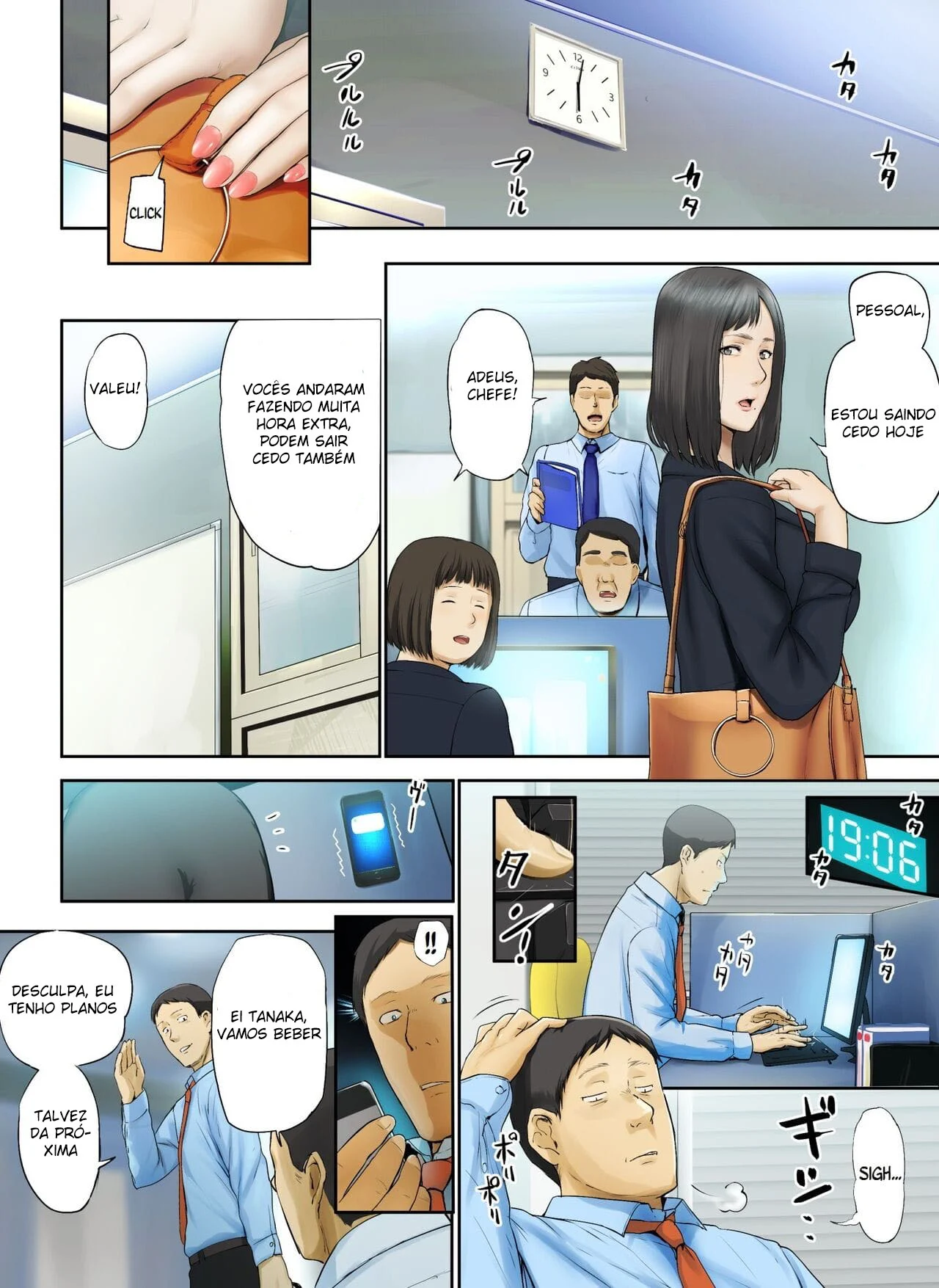 Engravidei a Velha Solteirona da Empresa – Hentai – Quadrinho Original