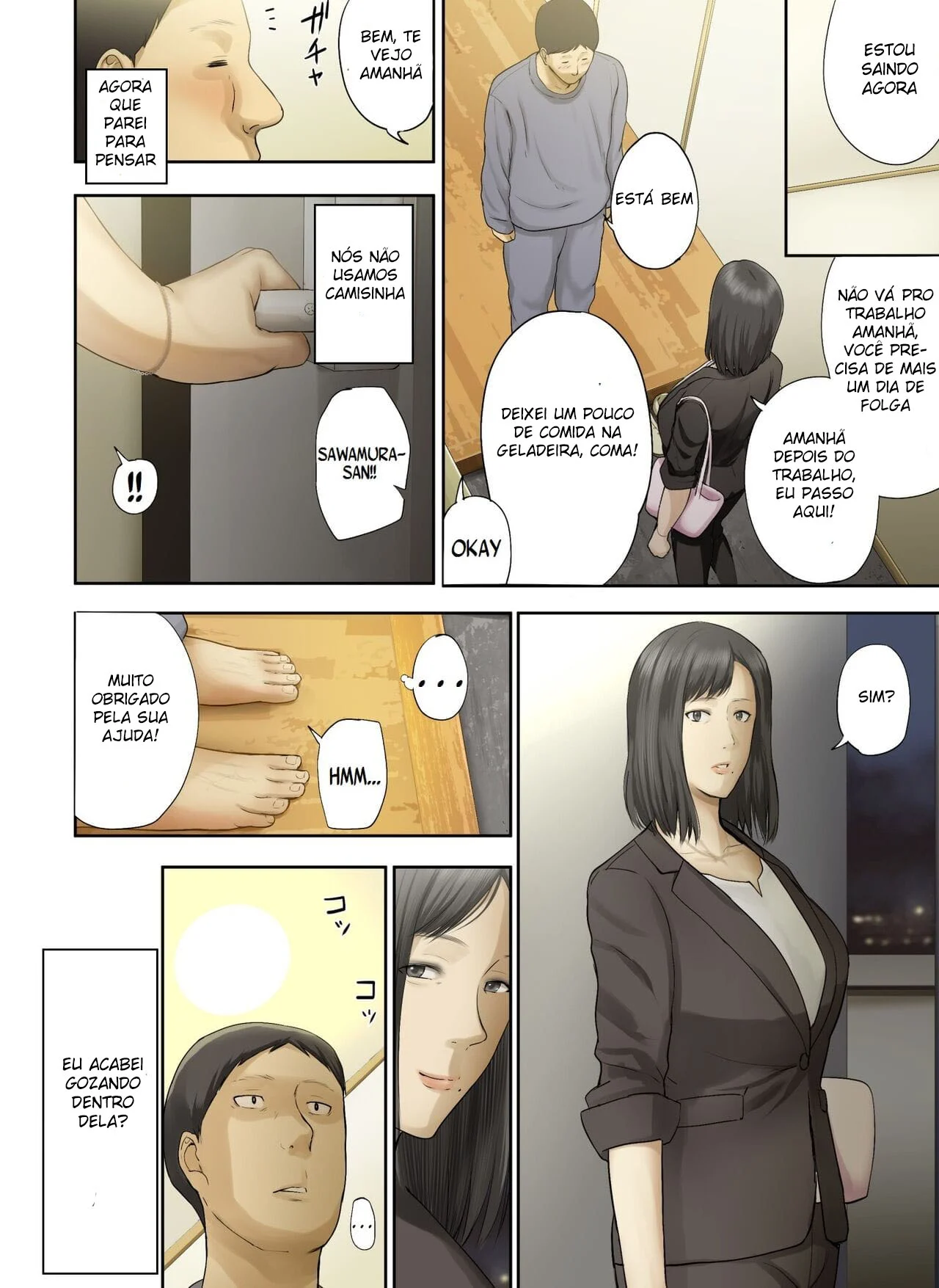 Engravidei a Velha Solteirona da Empresa – Hentai – Quadrinho Original