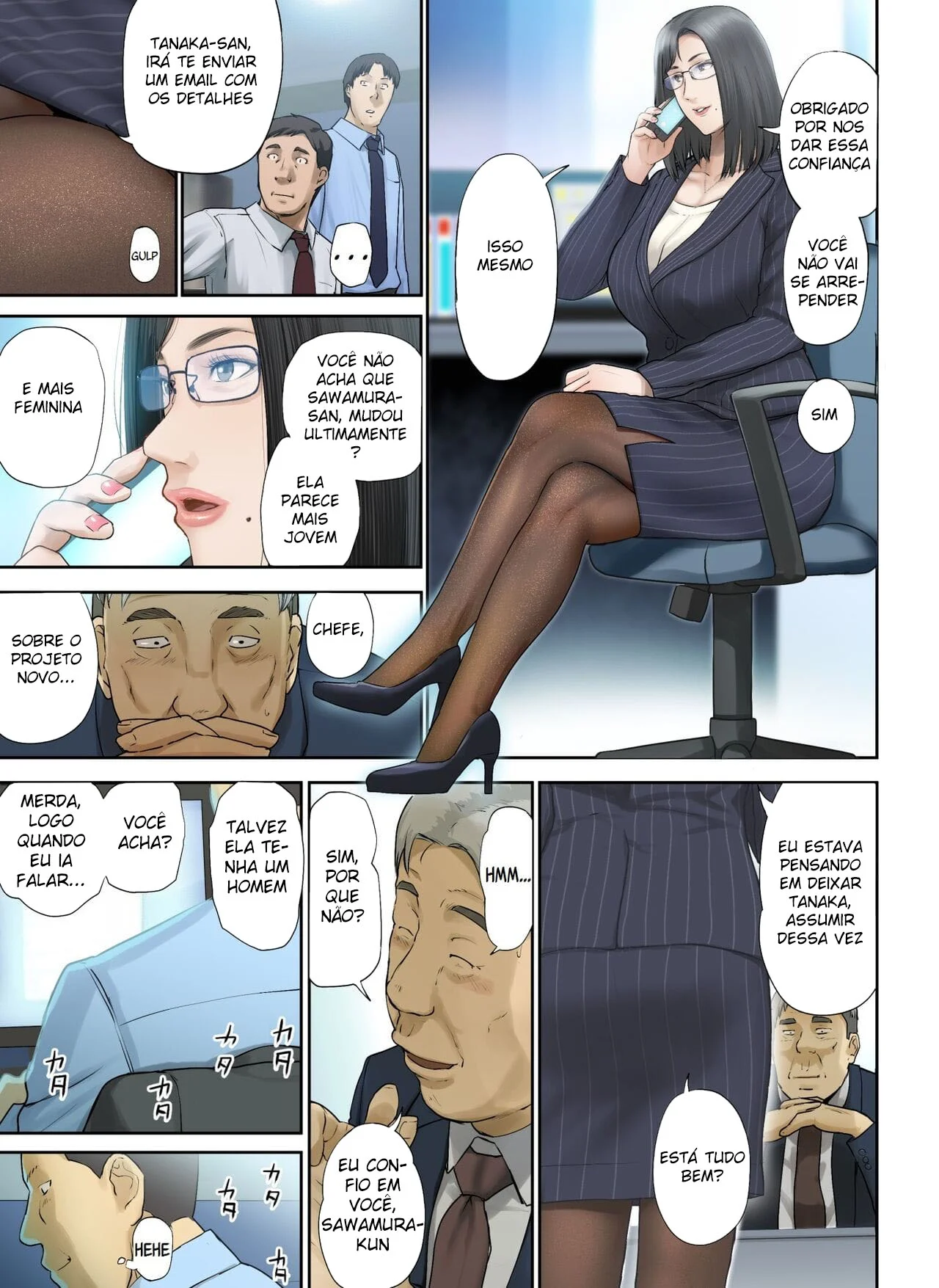 Engravidei a Velha Solteirona da Empresa – Hentai – Quadrinho Original