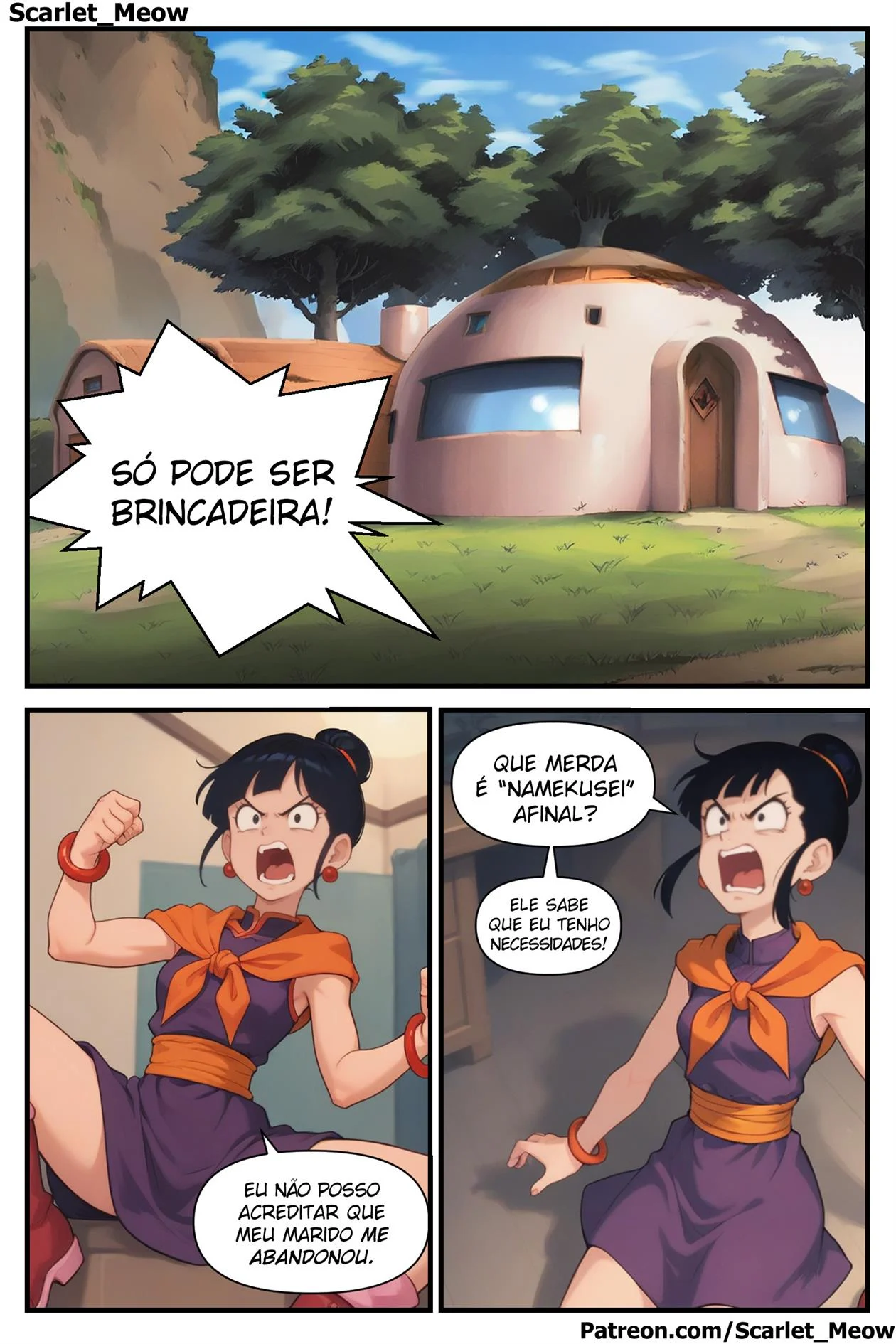 Enquanto Goku não está – Manga Hentai – Traduzido