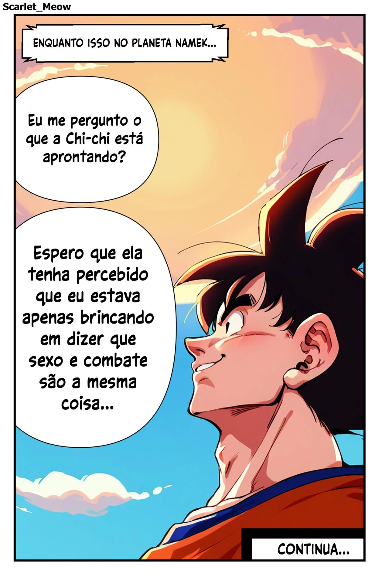 Enquanto Goku não está – Manga Hentai – Traduzido