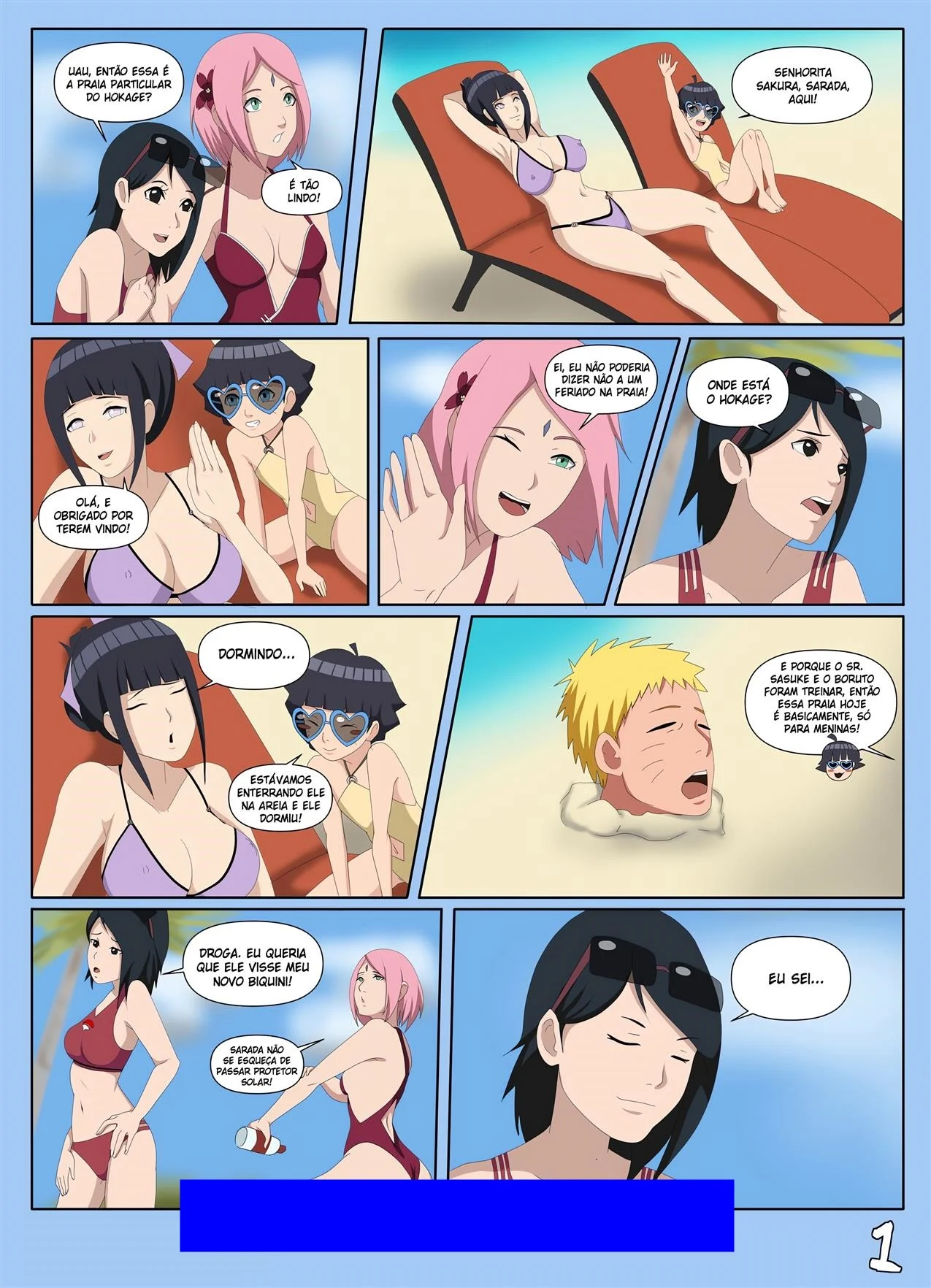 Enquanto o papai dorme 3 – Naruto Pornô – Ler HQ Completo
