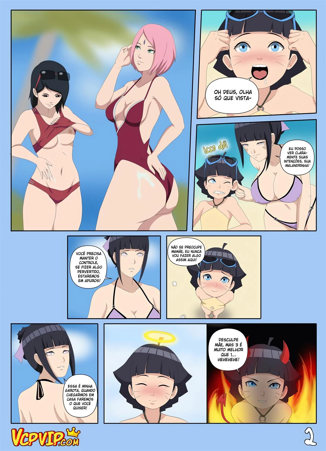 Enquanto o papai dorme 3 – Naruto Pornô – Ler HQ Completo