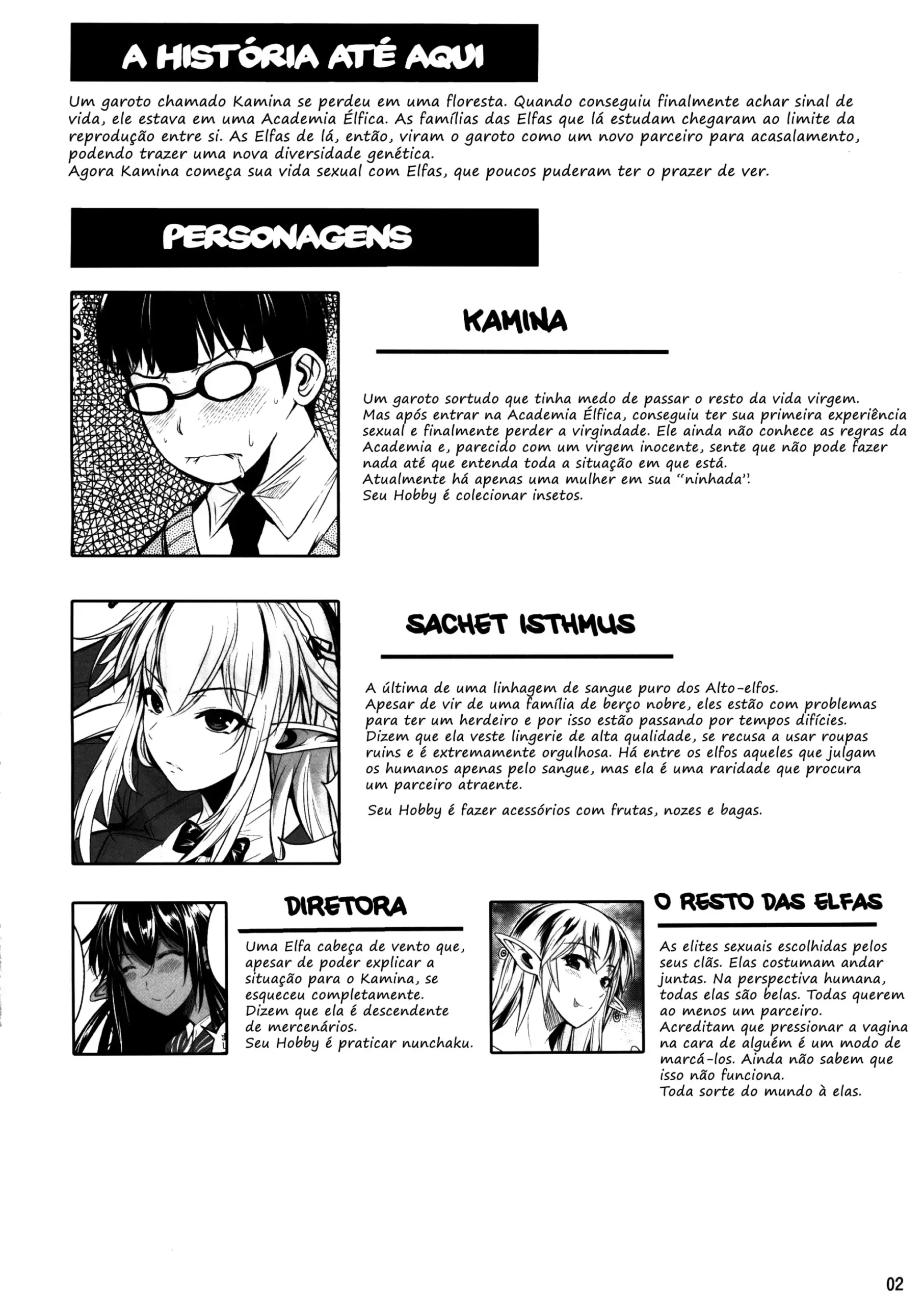 Ensino Médio da Elfa – Hentai Preto e Branco – Português do Brasil