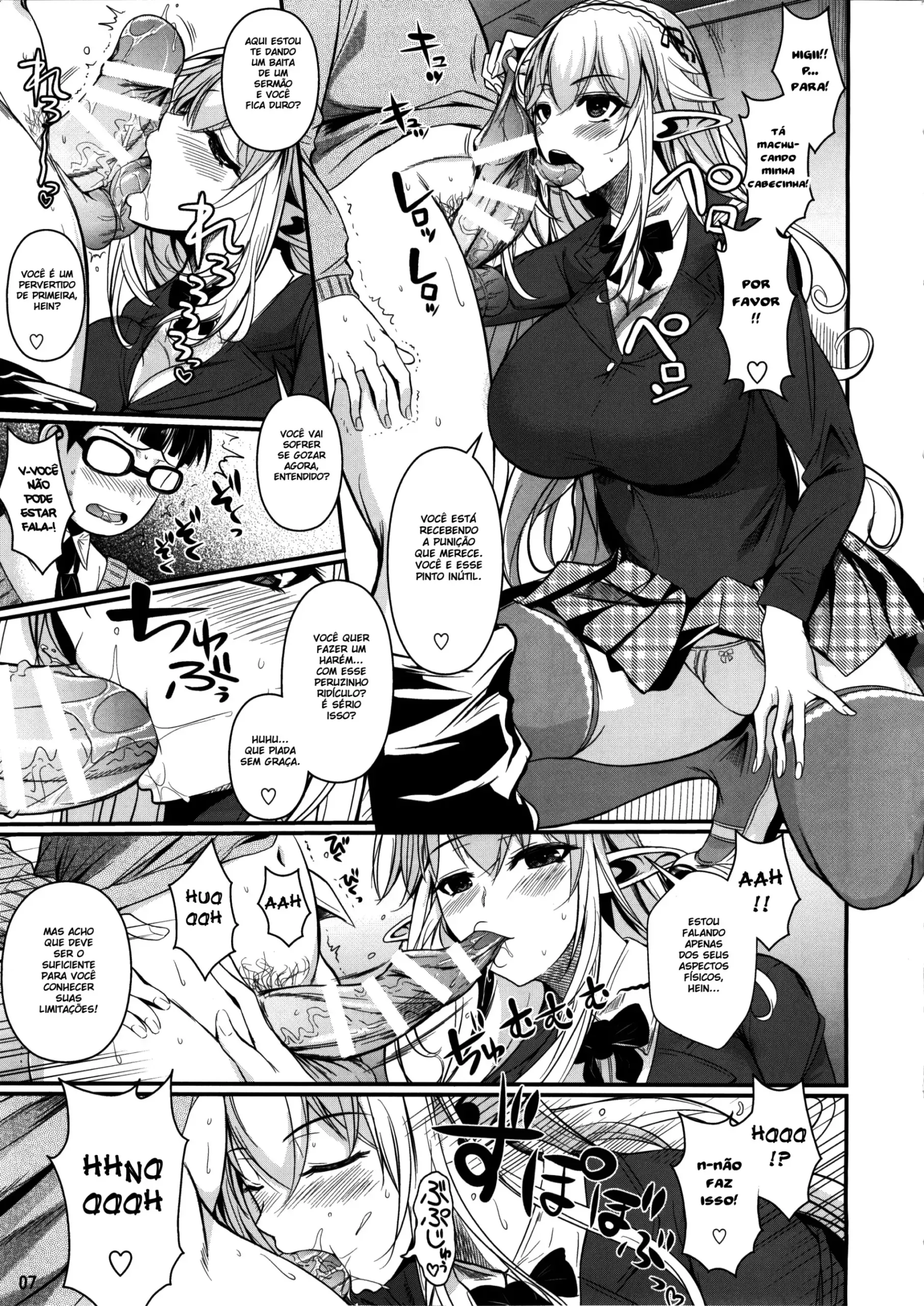 Ensino Médio da Elfa – Hentai Preto e Branco – Português do Brasil