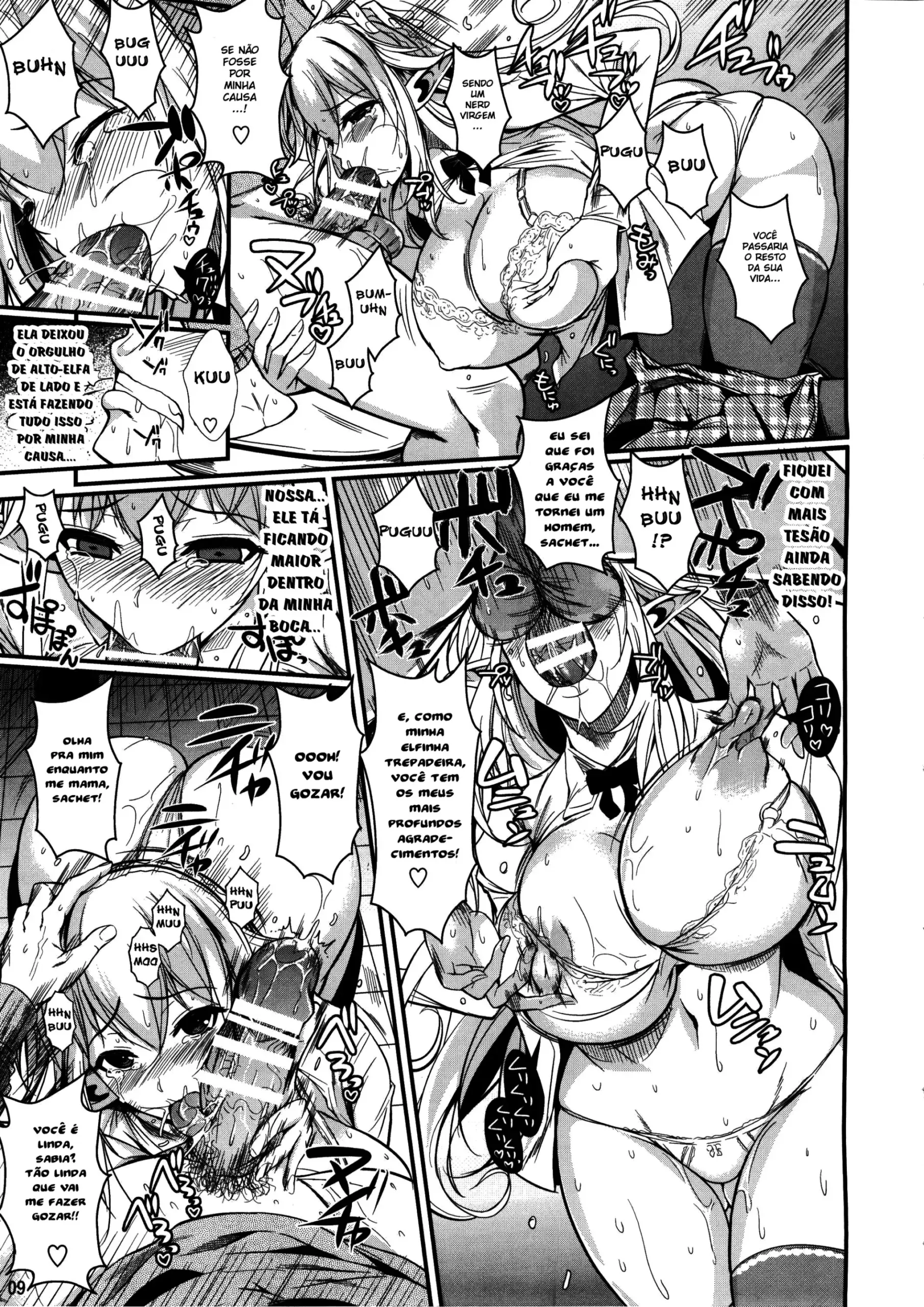Ensino Médio da Elfa – Hentai Preto e Branco – Português do Brasil