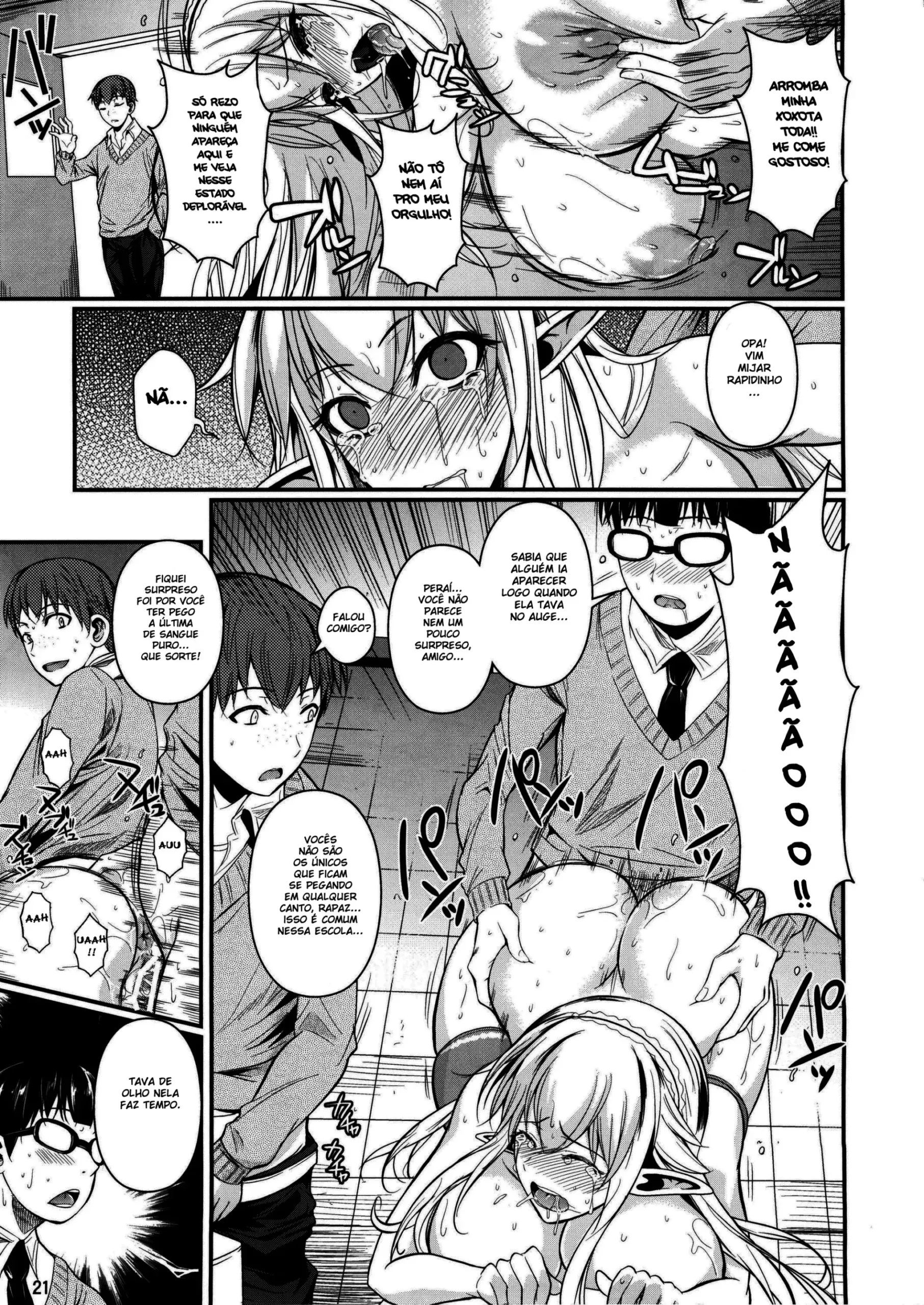 Ensino Médio da Elfa – Hentai Preto e Branco – Português do Brasil