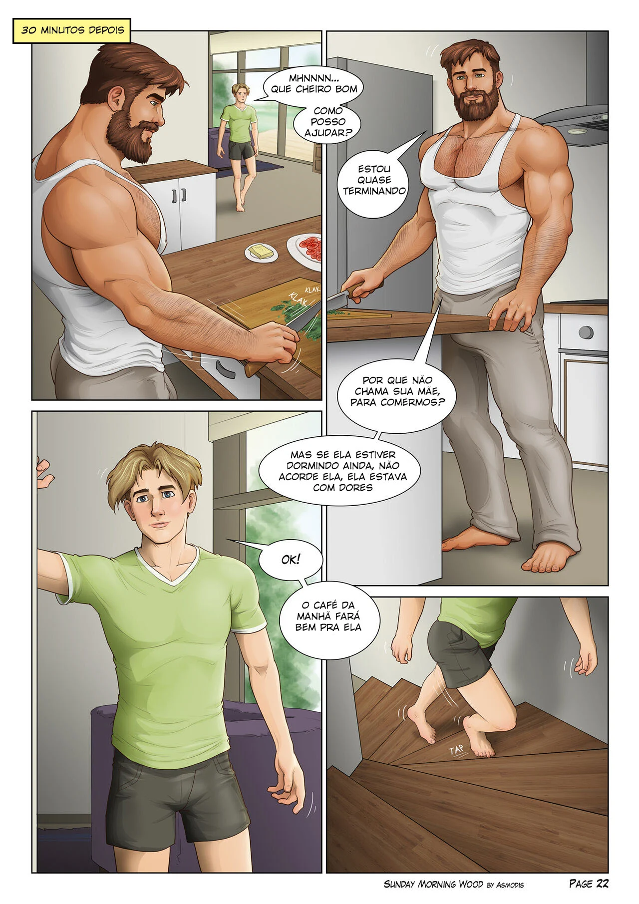 Ereção Matinal de Domingo – Hentai Gay – Alta Qualidade - Traduzido