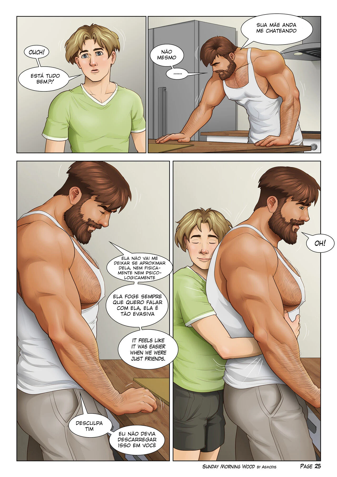 Ereção Matinal de Domingo – Hentai Gay – Alta Qualidade - Traduzido