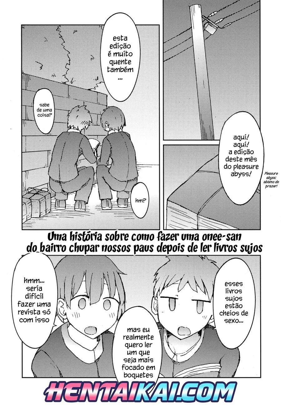 Erohon o Yondetara Kinjo no Onee – Manga Hentai – Tradução Em Português