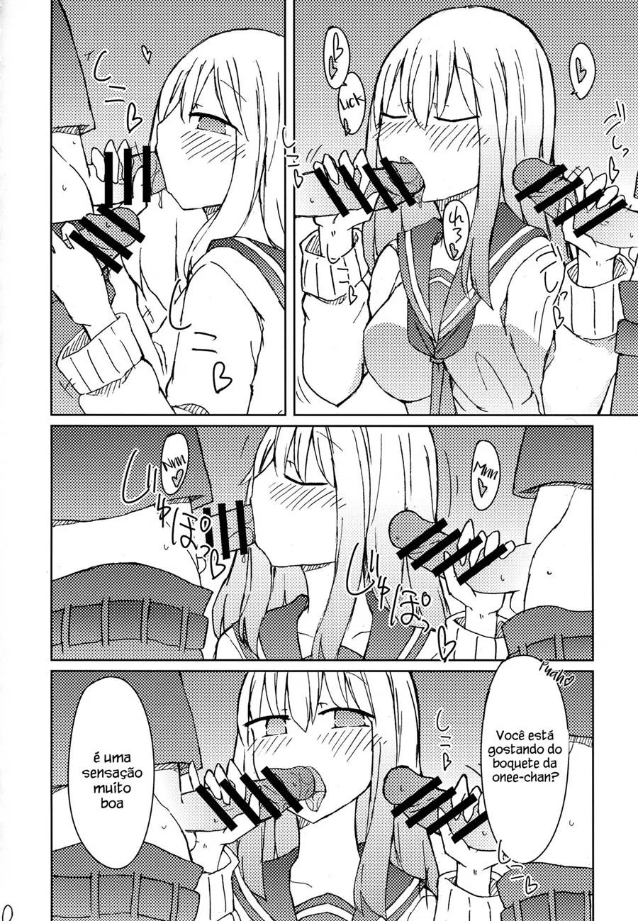 Erohon o Yondetara Kinjo no Onee – Manga Hentai – Tradução Em Português