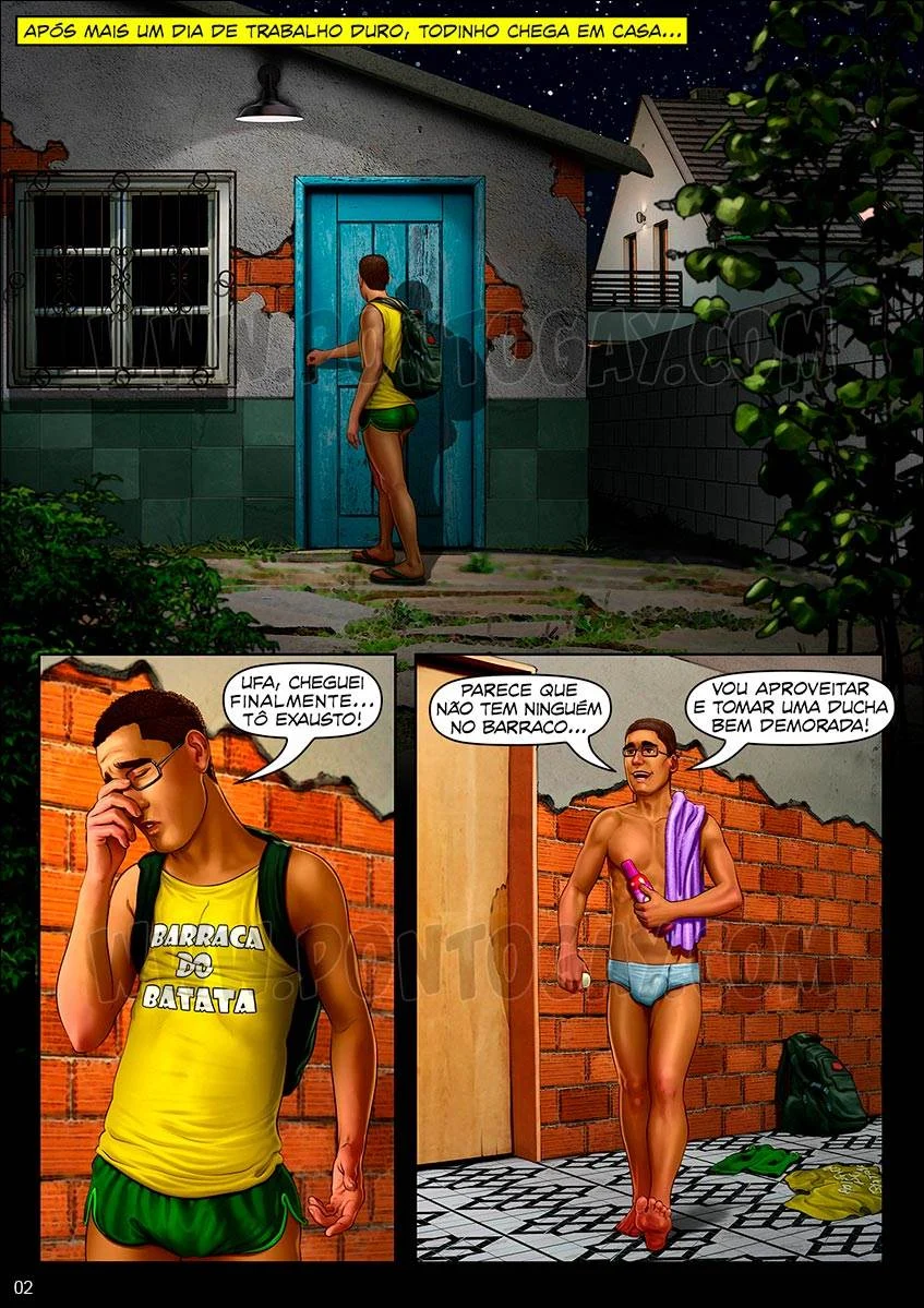 Espiando o irmão no banheiro – Hentai Gay – Site Para Ler Completo
