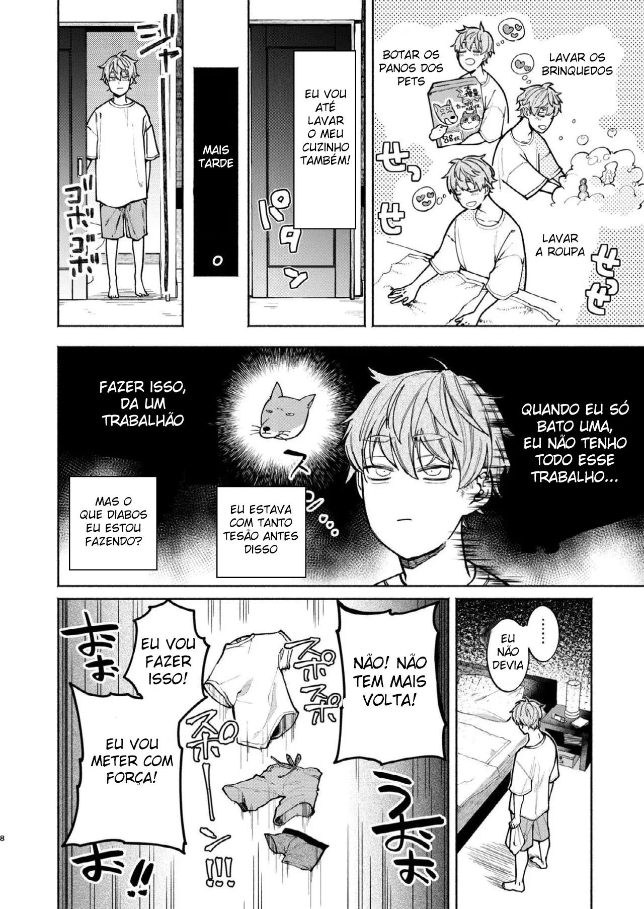 Está Chovendo, Então Vou me Masturbar Como um Louco – Yaoi Hentai – Traduzido