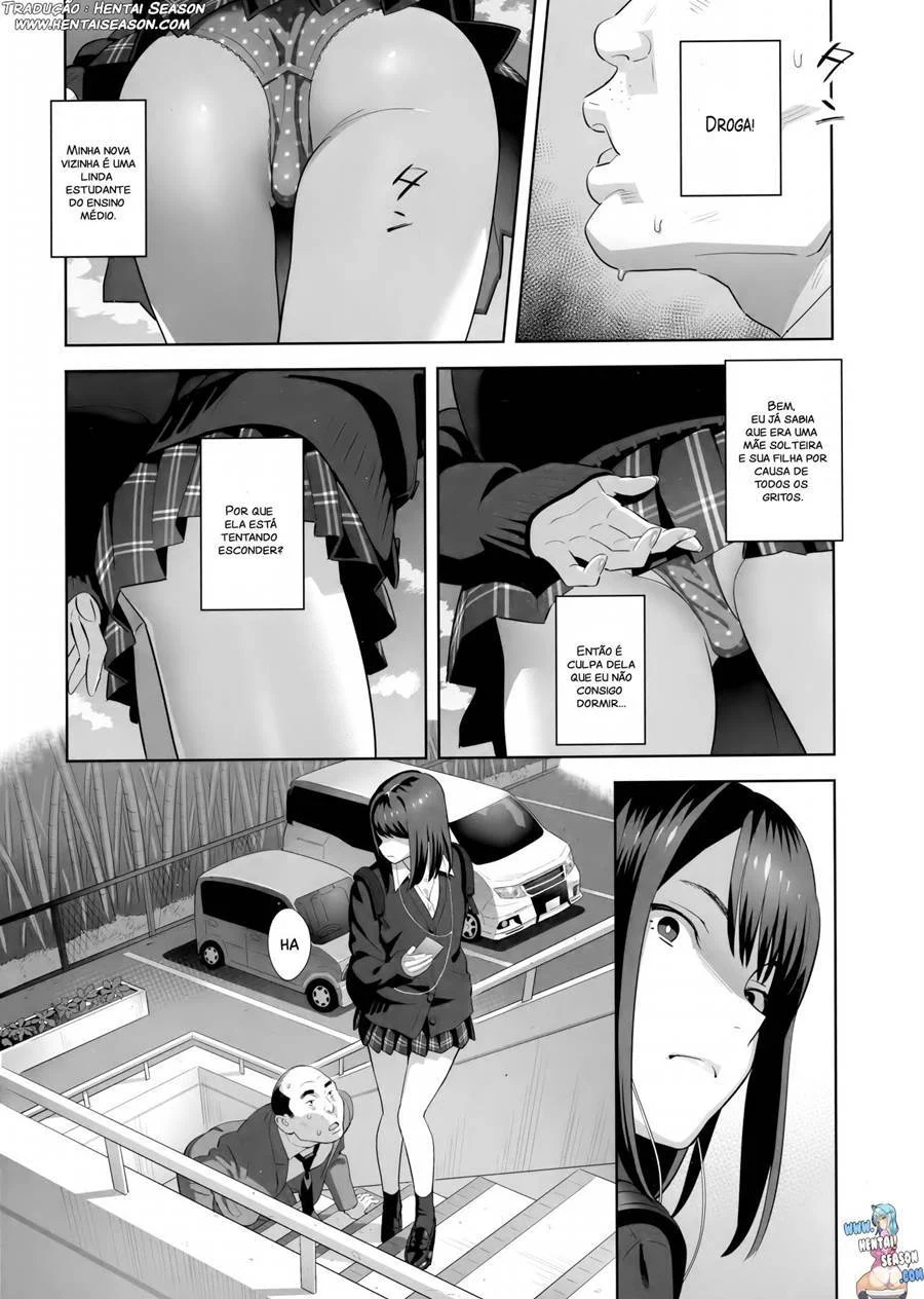 Estou com medo do meu vizinho – Hentai Preto e Branco – Alta Qualidade - Traduzido