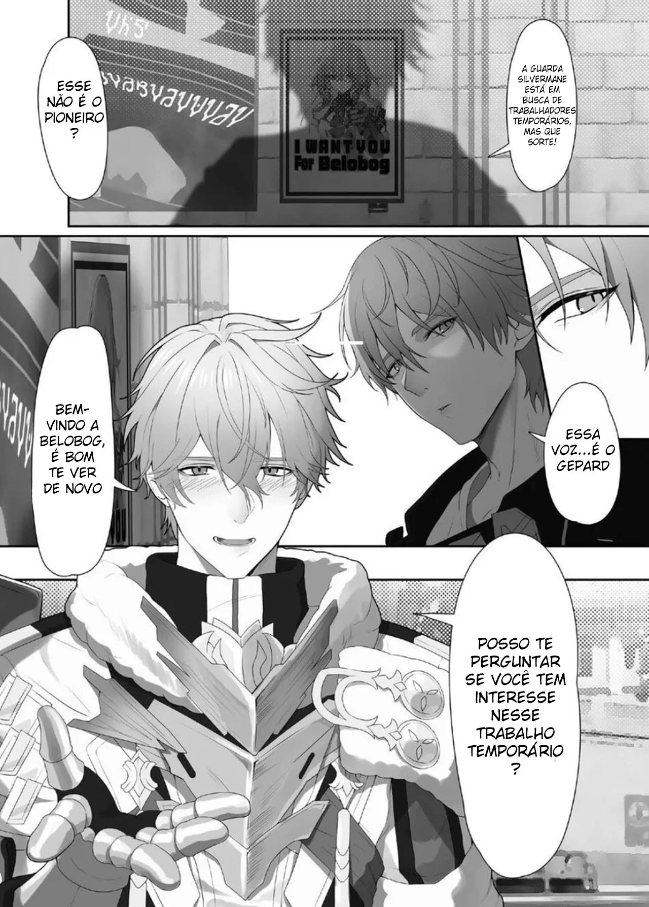 Eu e os Segredos de Gepard na Casa de Banho – Yaoi Hentai – Português do Brasil