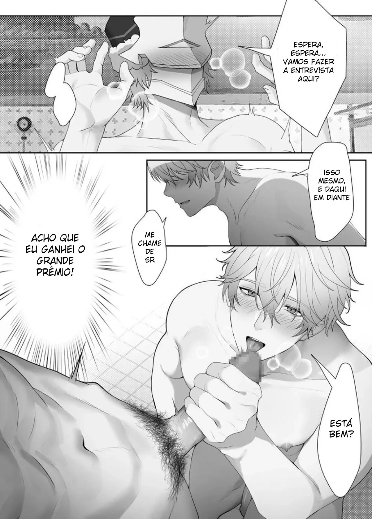 Eu e os Segredos de Gepard na Casa de Banho – Yaoi Hentai – Português do Brasil