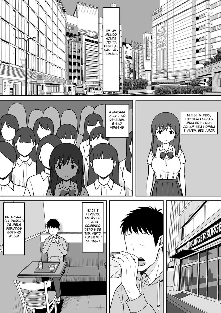 Eu Quero Foder Muito em um Mundo Onde os Homens São um Décimo da População! 2 – Hentai – Quadrinho Original