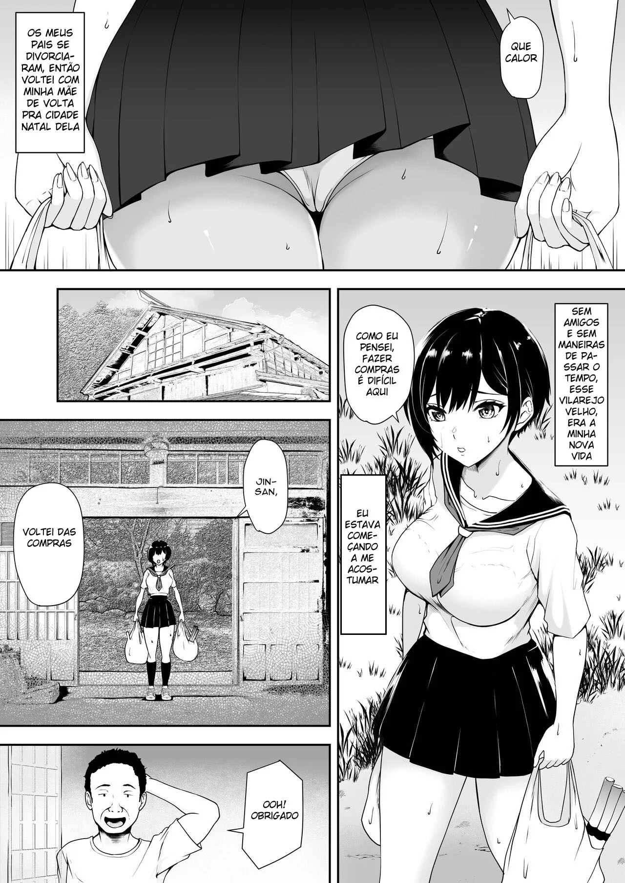 Eu Sou a Única Garota Nesta Vila à Beira do Colapso Populacional – Doujinshi Hentai – Traduzido