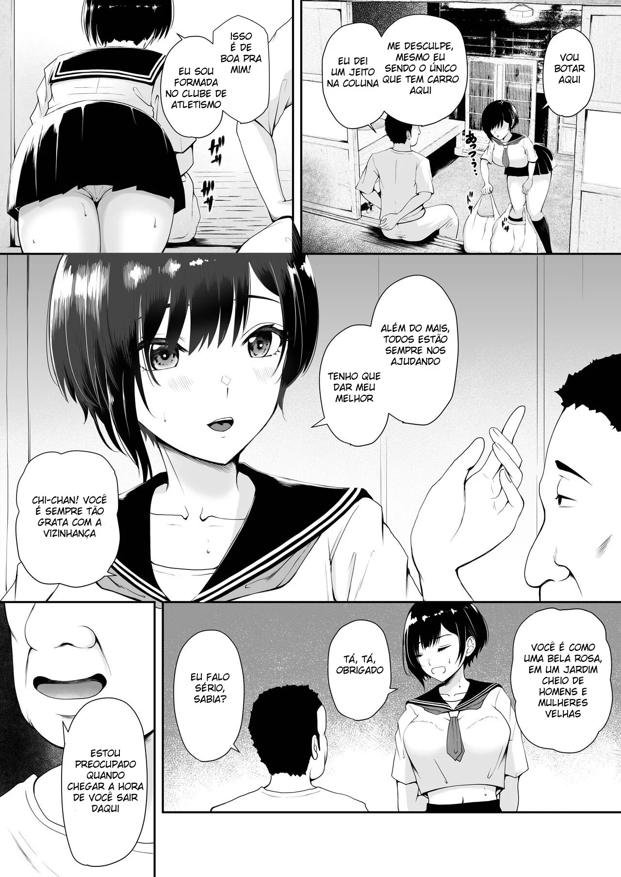Eu Sou a Única Garota Nesta Vila à Beira do Colapso Populacional – Doujinshi Hentai – Traduzido