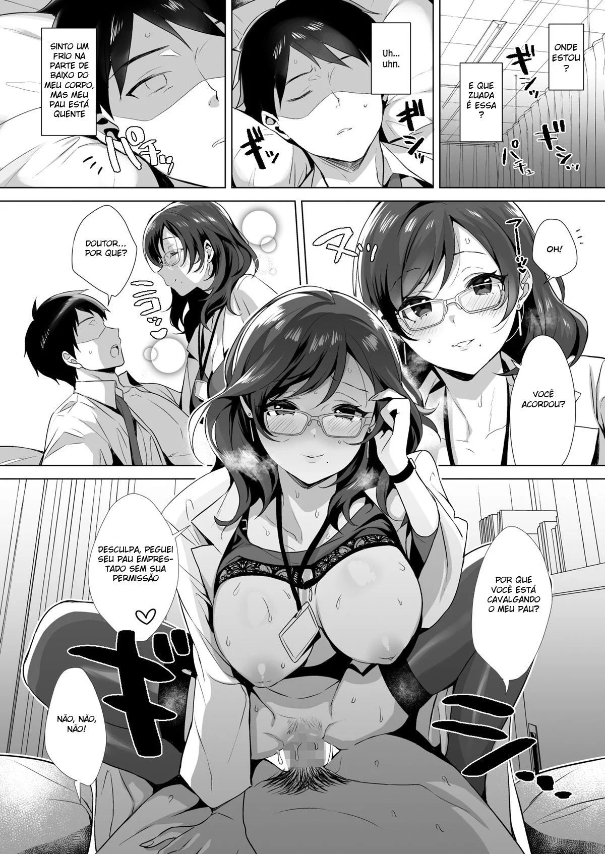 Eu Tenho Que Fazer Fila Para Ser Usado – Hentai Preto e Branco – PT-BR